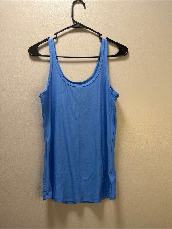 No Boundaries Tops - Women's Blue Scoop Neck Tank Top / Blue Basics Tank